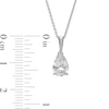Thumbnail Image 3 of 1 CT. Certified Pear-Shaped Lab-Created Diamond Solitaire Pendant in 14K White Gold (F/SI2)
