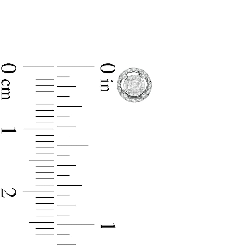 Main Image 5 of 1/5 CT. T.W. Diamond Solitaire Pendant and Stud Earrings Set in Sterling Silver (J/I3)