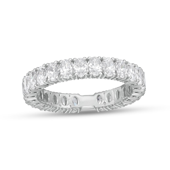 2-1/3 CT. T.w. Certified Oval Lab-Grown Diamond Eternity Anniversary Band in 14K White Gold (F/Vs2)