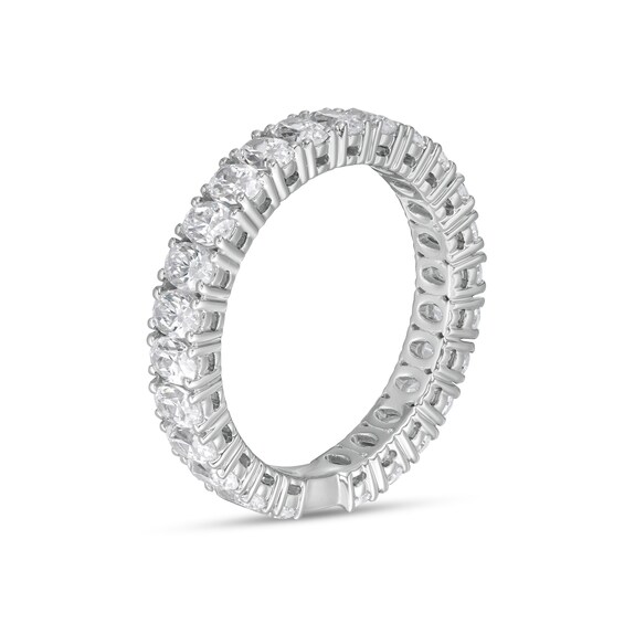 2-1/3 CT. T.w. Certified Oval Lab-Grown Diamond Eternity Anniversary Band in 14K White Gold (F/Vs2)