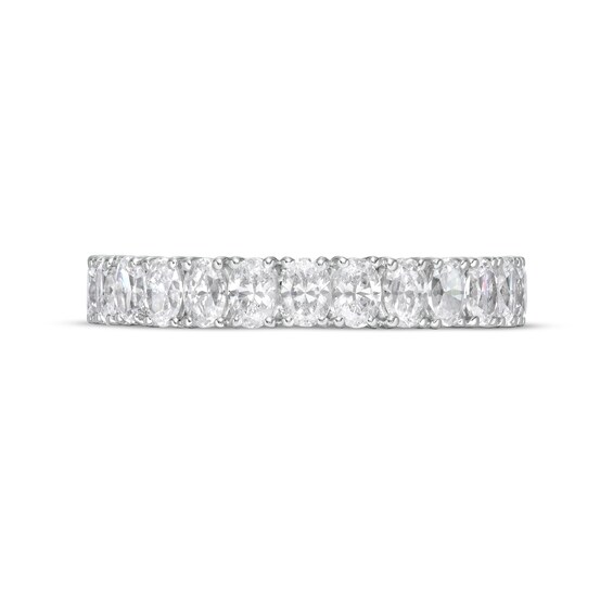2-1/3 CT. T.w. Certified Oval Lab-Grown Diamond Eternity Anniversary Band in 14K White Gold (F/Vs2)
