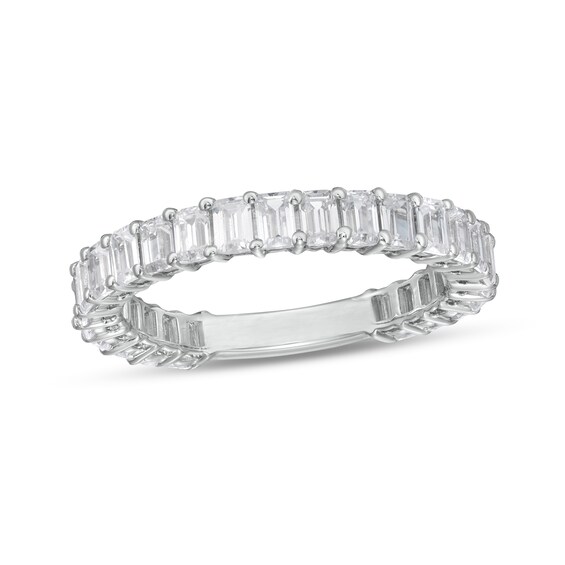 2-1/2 CT. T.w. Certified Emerald-Cut Lab-Grown Diamond Eternity Anniversary Band in 14K White Gold (F/Vs2)
