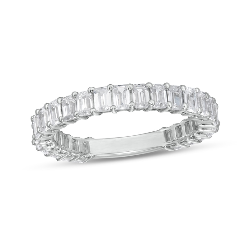 2-1/2 CT. T.W. Certified Emerald-Cut Lab-Created Diamond Eternity Anniversary Band in 14K White Gold (F/VS2)