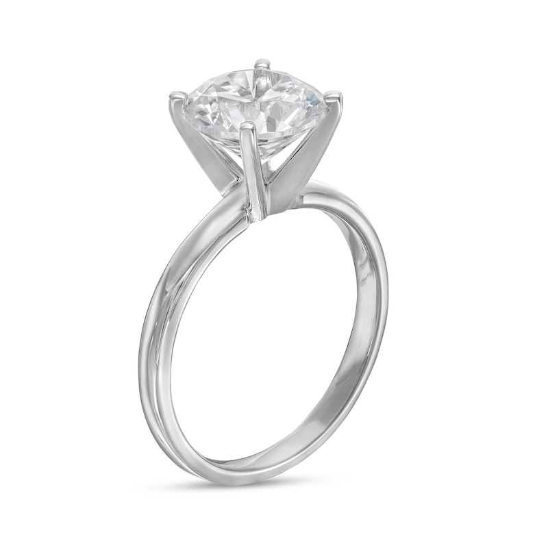 Main Image 3 of 3 CT. Certified Diamond Solitaire Engagement Ring in 14K White Gold (I/I2)