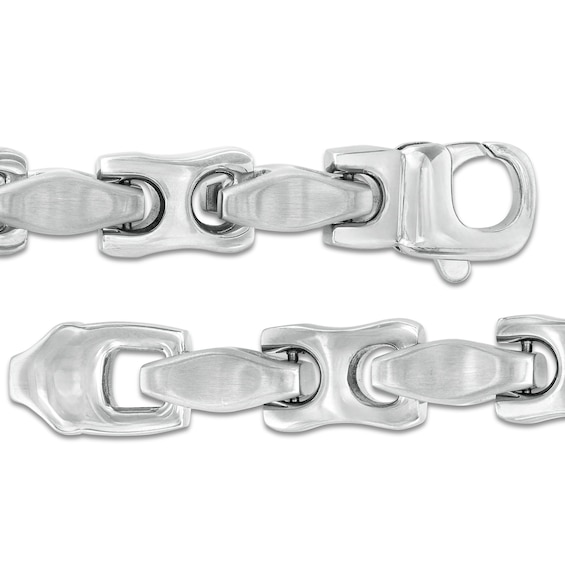 Men's Fancy Link Bracelet in Stainless Steel - 9.0"