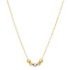 Thumbnail Image 0 of Elliot Young Five Bead Necklace in 14K Two-Tone Gold