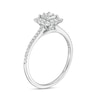Thumbnail Image 3 of 1/4 CT. T.W. Princess-Cut Diamond Scallop Edge Frame Vintage-Style Engagement Ring in 10K White Gold