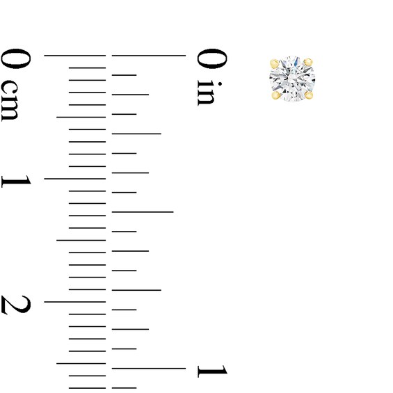 3/8 CT. T.w. Certified Diamond Solitaire Stud Earrings in 14K Gold (J/Vs2)