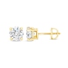 Thumbnail Image 3 of 1-1/2 CT. T.W. Certified Diamond Solitaire Stud Earrings in 14K Gold (J/VS2)