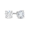 Thumbnail Image 0 of 1/5 CT. T.W. Certified Diamond Solitaire Stud Earrings in 14K White Gold (J/I1)