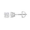 Thumbnail Image 2 of 1/5 CT. T.W. Certified Diamond Solitaire Stud Earrings in 14K White Gold (J/I1)