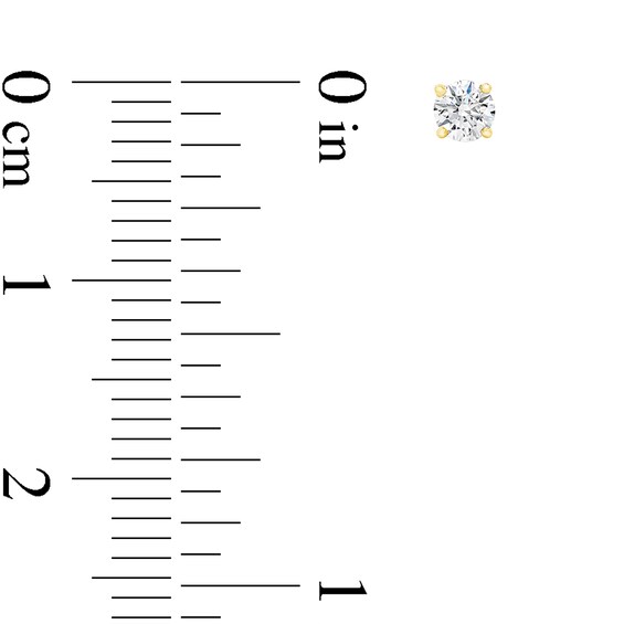 1/5 CT. T.w. Certified Diamond Solitaire Stud Earrings in 14K Gold (J/I1)