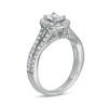 Thumbnail Image 3 of Zales Private Collection 1-1/4 CT. T.W. Certified Colourless Oval Diamond Split Shank Engagement Ring in 14K White Gold