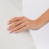 Thumbnail Image 2 of Zales Private Collection 1-1/3 CT. T.W. Certified Pear-Shaped Diamond Frame Engagement Ring in 14K White Gold (F/I1)