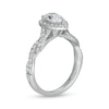 Thumbnail Image 3 of Zales Private Collection 1-1/3 CT. T.W. Certified Pear-Shaped Diamond Frame Engagement Ring in 14K White Gold (F/I1)