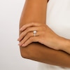 Thumbnail Image 2 of Celebration Ideal 1 CT. T.W. Certified Diamond Cushion-Shaped Frame Engagement Ring in 14K White Gold (I/I1)