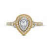 Thumbnail Image 4 of 1/2 CT. T.W. Pear-Shaped Diamond Frame Vintage-Style Engagement Ring in 14K Gold (I/SI2)