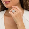 Thumbnail Image 2 of 1-1/2 CT. T.W. Multi-Diamond Art Deco Vintage-Style Anniversary Band in Sterling Silver