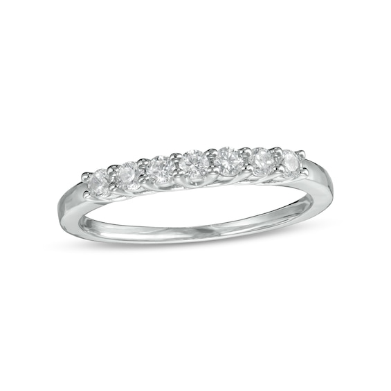 1/4 CT. T.w. Diamond Seven Stone Anniversary Band in Sterling Silver