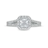 Thumbnail Image 4 of 1-1/2 CT. T.W. Princess-Cut Diamond Frame Split Shank Engagement Ring in 14K White Gold (I/I2)