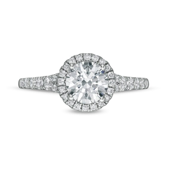 1-3/4 CT. T.w. GIA-Graded Diamond Frame Engagement Ring in 14K White Gold (I/Si2)