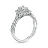 Thumbnail Image 3 of 1-1/4 CT. T.W. GIA-Graded Radiant-Cut Diamond Frame Vintage-Style Engagement Ring in 14K White Gold (I/SI2)
