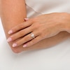 Thumbnail Image 2 of 1/3 CT. T.W. Composite Marquise-Shaped Diamond Frame Engagement Ring in 14K White Gold