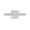 Thumbnail Image 3 of 1 CT. T.W. Cushion-Shaped Multi-Diamond Engagement Ring in 14K Gold