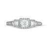 Thumbnail Image 4 of 1-1/8 CT. T.W. Princess-Cut Diamond Past Present Future® Frame Engagement Ring in 14K White Gold