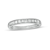 Thumbnail Image 1 of 1/2 CT. T.W. Princess-Cut Diamond Ten Stone Anniversary Band in 10K White Gold