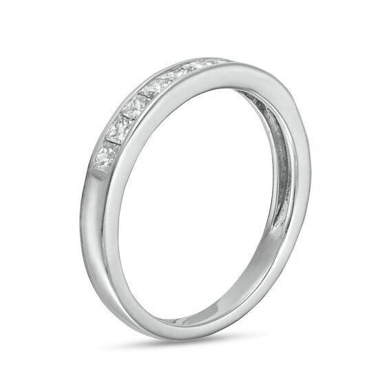 1/2 CT. T.w. Princess-Cut Diamond Ten Stone Anniversary Band in 10K White Gold