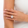Thumbnail Image 2 of 2-1/2 CT. T.W. Composite Pear-Shaped Diamond Frame Vintage-Style Engagement Ring in 14K Two-Tone Gold