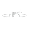 Thumbnail Image 1 of Diamond Accent Loop Cross Bolo Bracelet in Sterling Silver – 9.5"