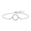 Thumbnail Image 0 of Diamond Accent Open Circle Bolo Bracelet in Sterling Silver – 9.5"