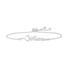 Thumbnail Image 0 of Diamond Accent Heart "Believe" Bolo Bracelet in Sterling Silver – 9.5"