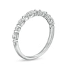 Thumbnail Image 3 of 5/8 CT. T.W. Certified Oval Diamond Alternating Anniversary Band in 14K White Gold (I/SI2)