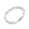 Thumbnail Image 3 of 1/2 CT. T.W. Certified Marquise Diamond Five Stone Anniversary Band in 14K White Gold (I/SI2)