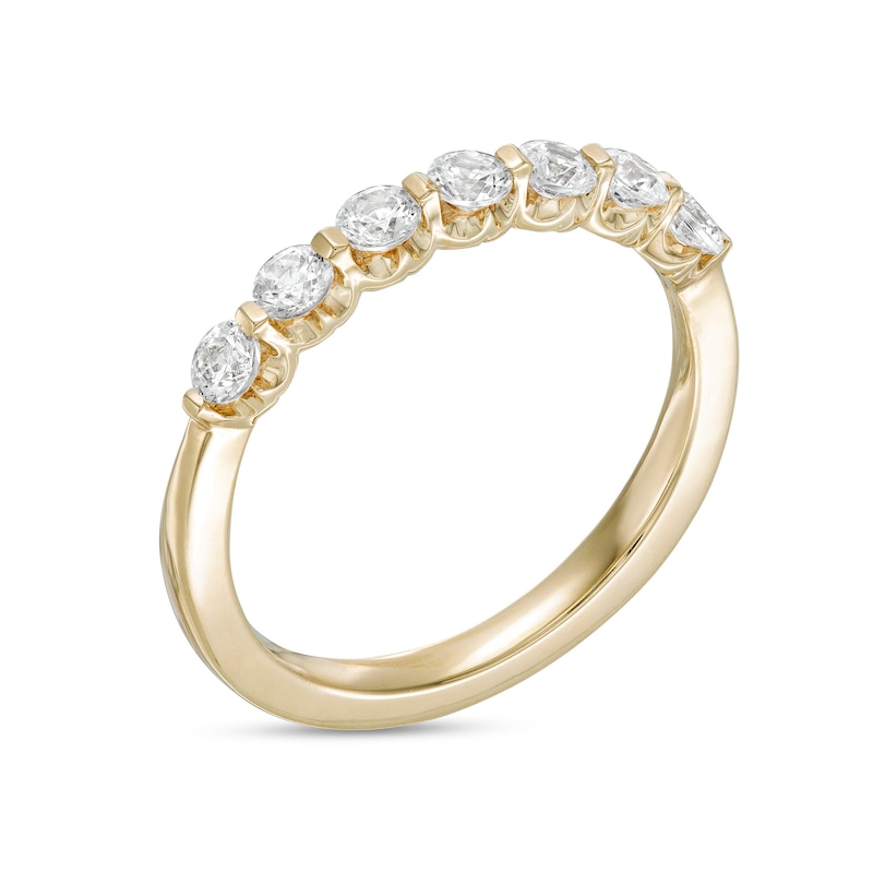 Main Image 3 of 1/2 CT. T.W. Diamond Seven Stone Anniversary Band in 14K Gold