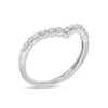 Thumbnail Image 3 of 1/4 CT. T.W. Diamond Contour Vintage-Style Anniversary Band in 14K White Gold