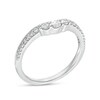 Thumbnail Image 3 of 1/3 CT. T.W. Diamond Contour Vintage-Style Anniversary Band in 14K White Gold
