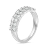 Thumbnail Image 3 of 1 CT. T.W. Diamond Double Row Anniversary Band in 10K White Gold