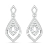 Thumbnail Image 0 of Diamond Accent Marquise-Shaped Drop Earrings in Sterling Silver