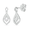 Thumbnail Image 1 of Diamond Accent Marquise-Shaped Drop Earrings in Sterling Silver