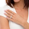 Thumbnail Image 2 of 1 CT. T.W. Princess-Cut and Round Diamond Alternating Anniversary Band in 14K White Gold
