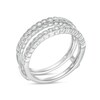 Thumbnail Image 2 of 1/2 CT. T.W. Diamond Vintage-Style Scallop Edge Solitaire Enhancer in 14K White Gold
