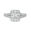 Thumbnail Image 3 of 1-1/2 CT. T.W. Radiant-Cut Diamond Frame Split Shank Engagement Ring in 14K White Gold (I/SI2)