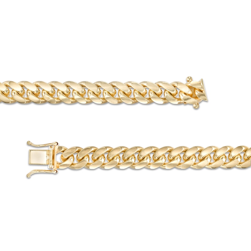 Main Image 3 of Men's 8.25mm Cuban Curb Chain Necklace in Solid 10K Gold - 24"