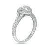 Thumbnail Image 3 of 1-1/4 CT. T.W. Composite Heart-Shaped Diamond Frame Split Shank Engagement Ring in 14K White Gold
