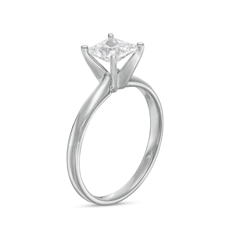 1 CT. Princess-Cut Diamond Solitaire Engagement Ring in 14K White Gold (J/I3)