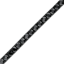 Vera Wang Men 3.0mm Black Spinel Tennis Bracelet in Sterling Silver with Black Rhodium